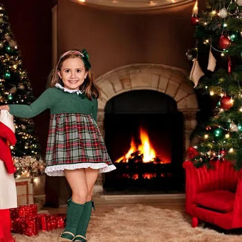 שמלת ילדות ירוקה